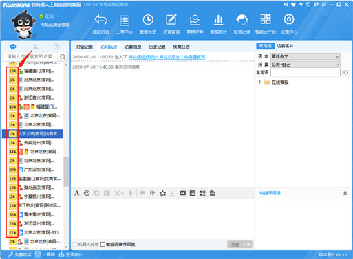 用戶意向度顯示功能